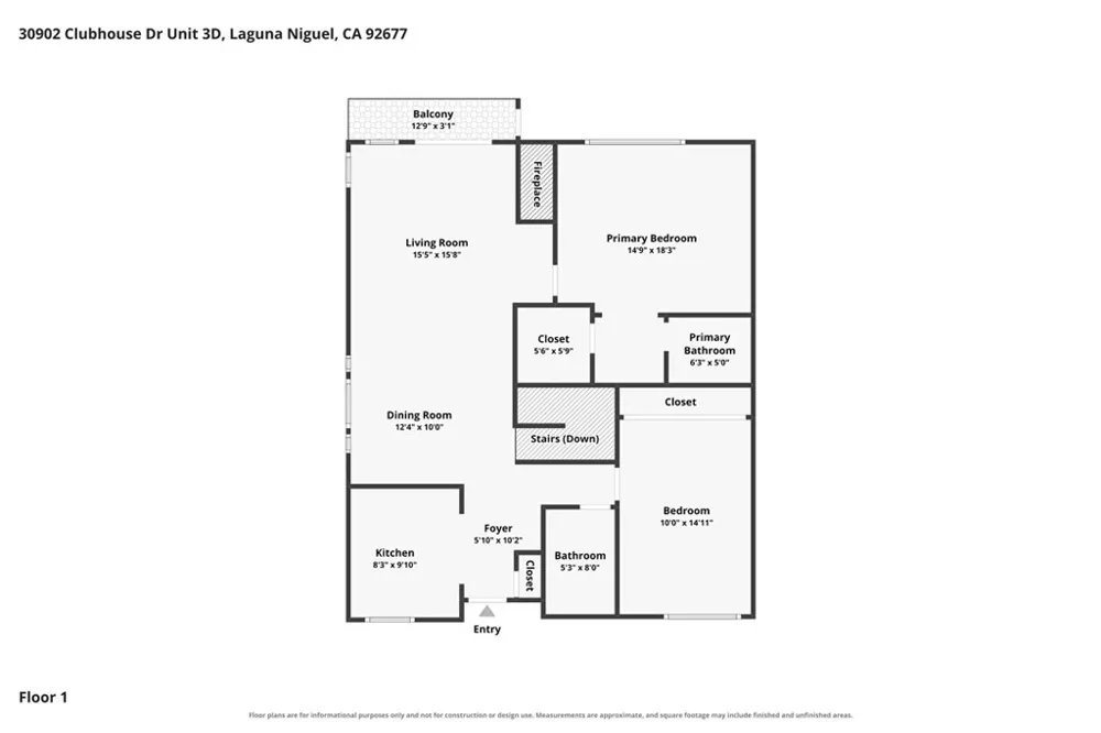 30902 Clubhouse Drive #3D Laguna Niguel, CA 92677