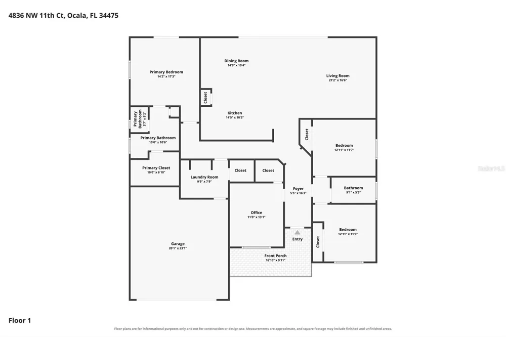 4836 NW 11TH COURT ocala, FL 34475