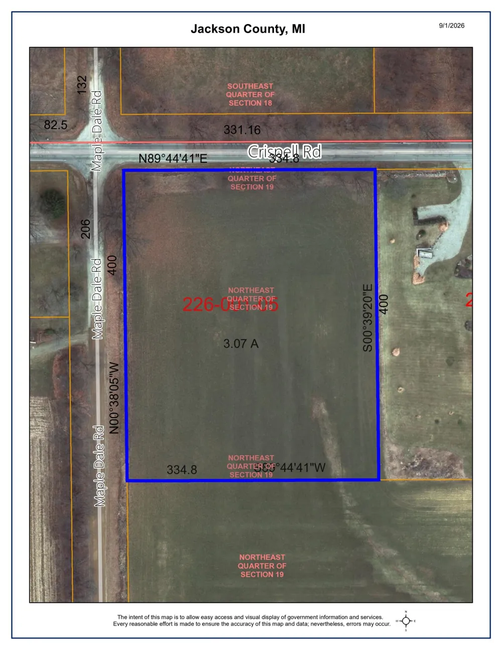 Crispell Road Clarklake, MI 49234