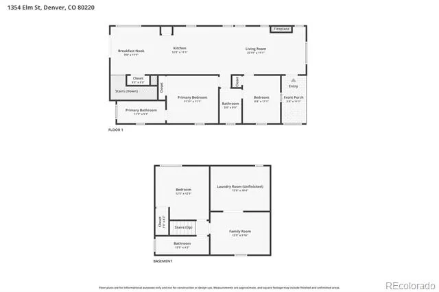 1354 Elm Street Denver, CO 80220