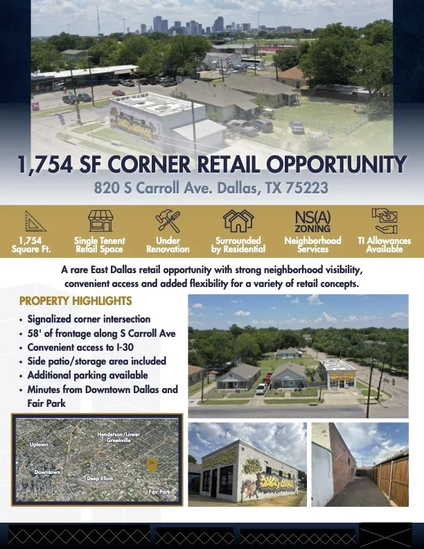 820 S Carroll Avenue Dallas, TX 75223