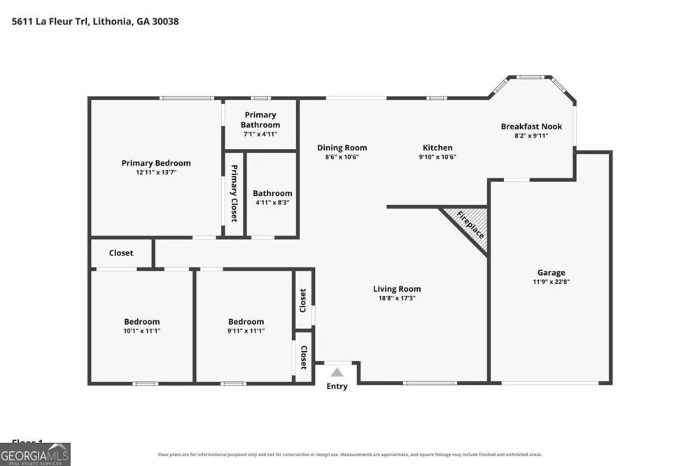 5611 La Fleur TRL Lithonia, GA 30038