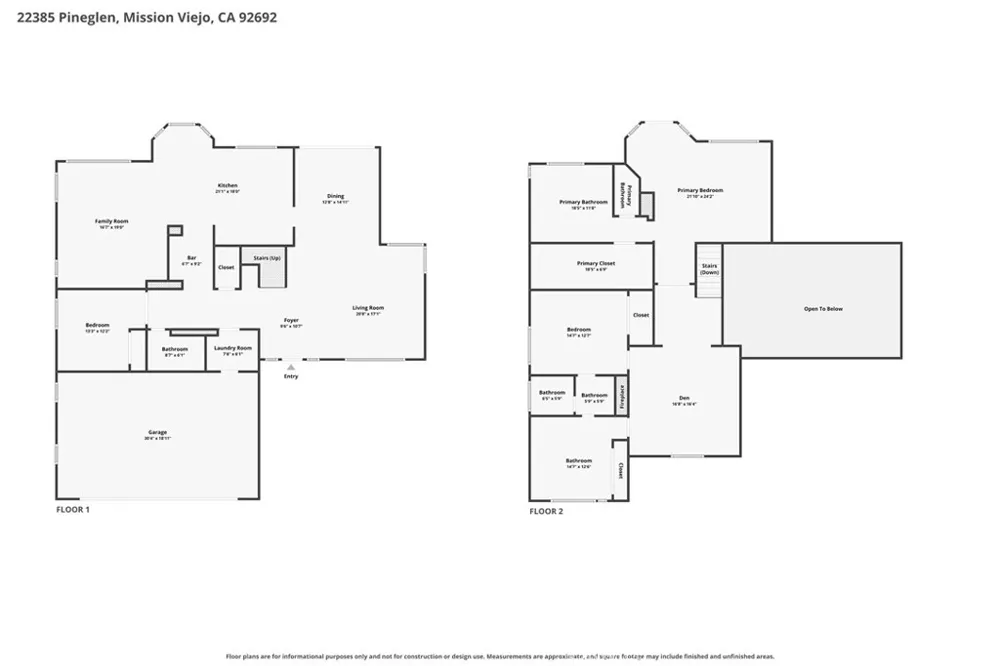 22385 Pineglen Mission Viejo, CA 92692