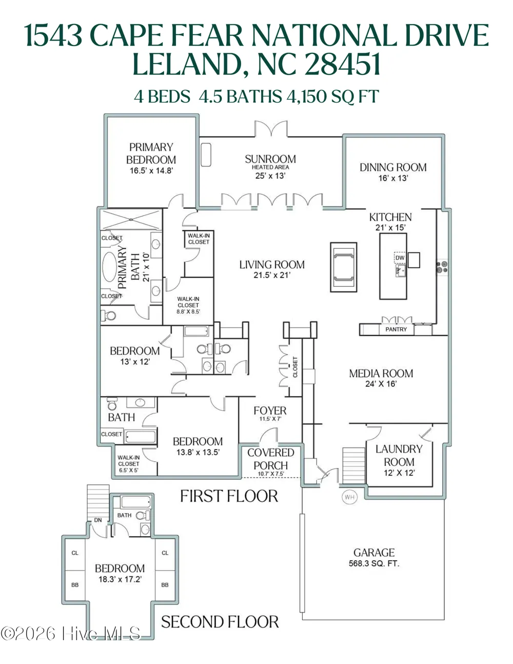 1543 Cape Fear National Drive Leland, NC 28451