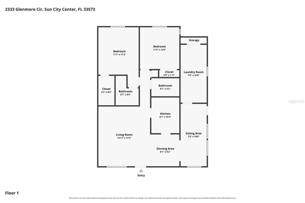 2333 GLENMORE CIRCLE Sun City Center, FL 33573