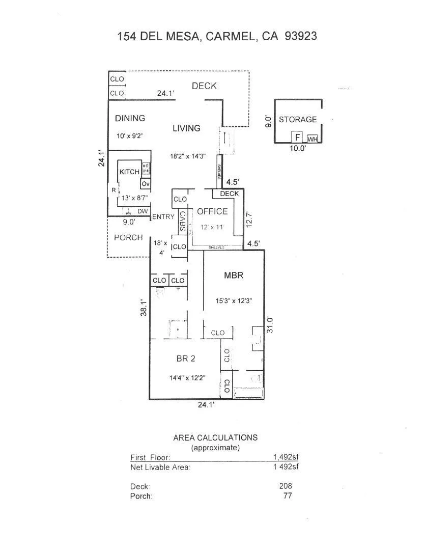 154 DEL MESA CARMEL Carmel, CA 93923