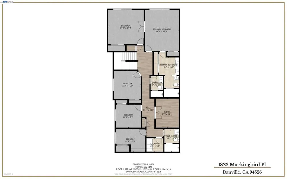 1823 Mockingbird Pl Danville, CA 94526