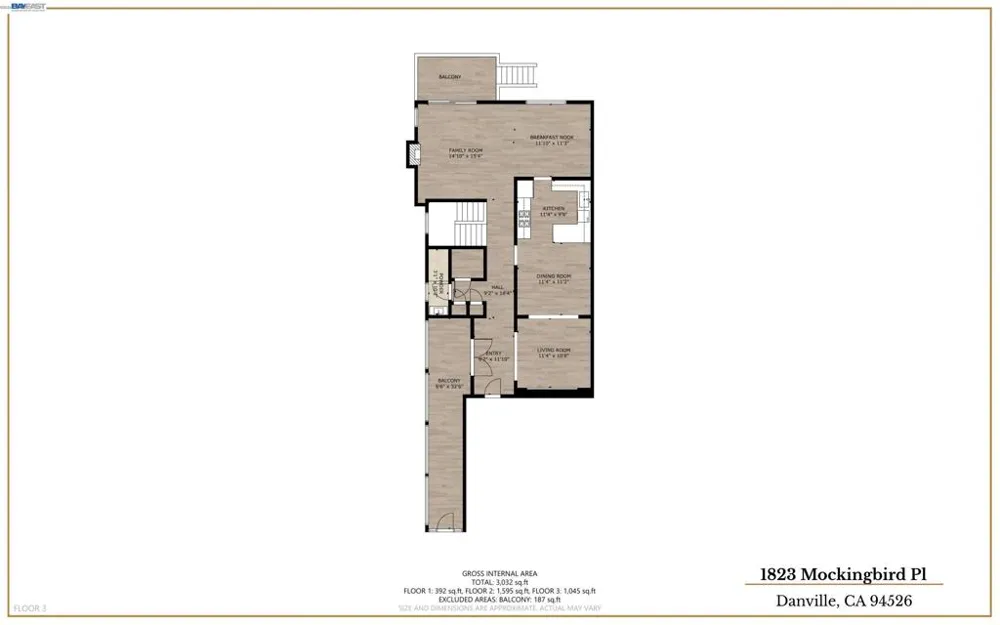 1823 Mockingbird Pl Danville, CA 94526