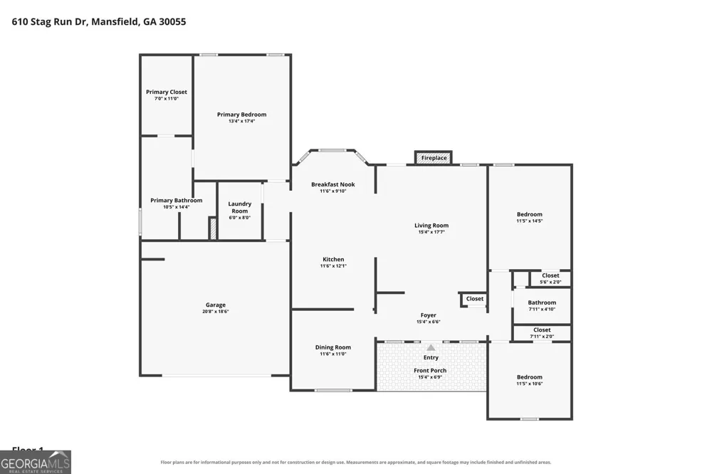 610 Stag Run DR Mansfield, GA 30055