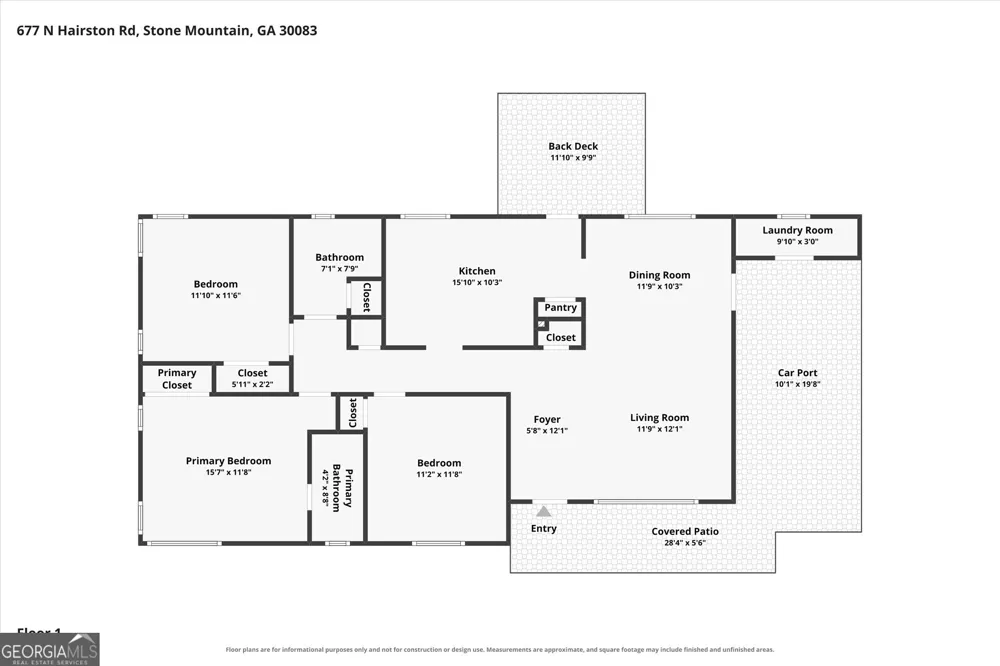 677 N Hairston RD Stone Mountain, GA 30083