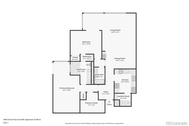 1900 E Girard Place #608 Englewood, CO 80113