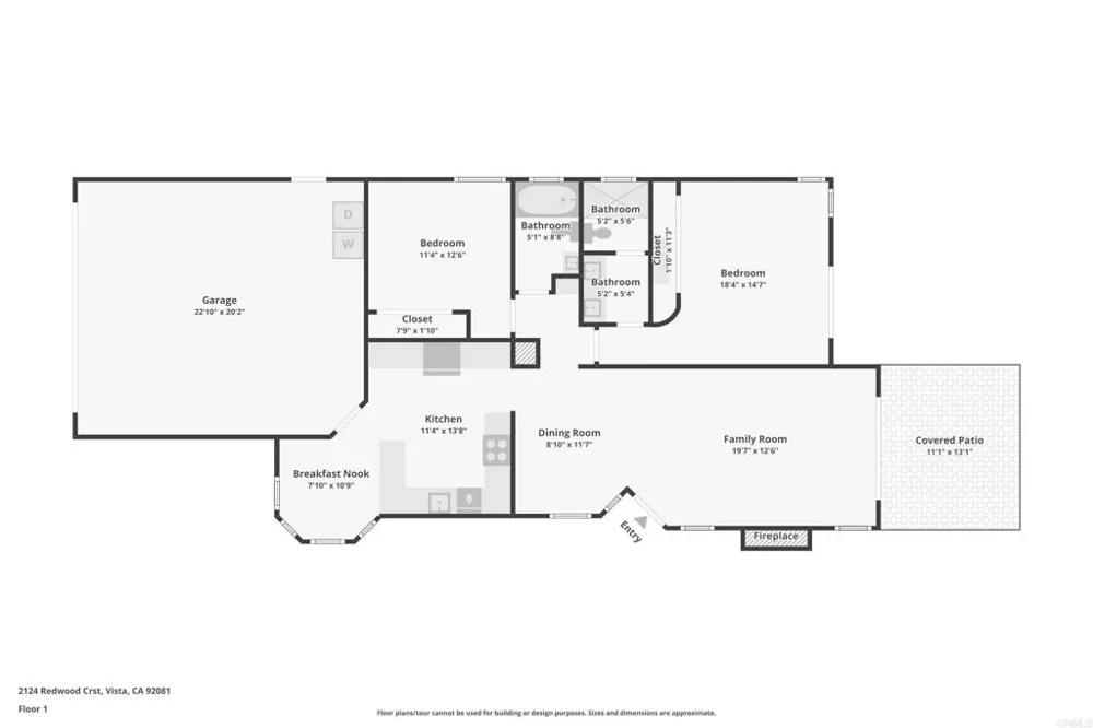 2124 Redwood Crst Vista, CA 92081