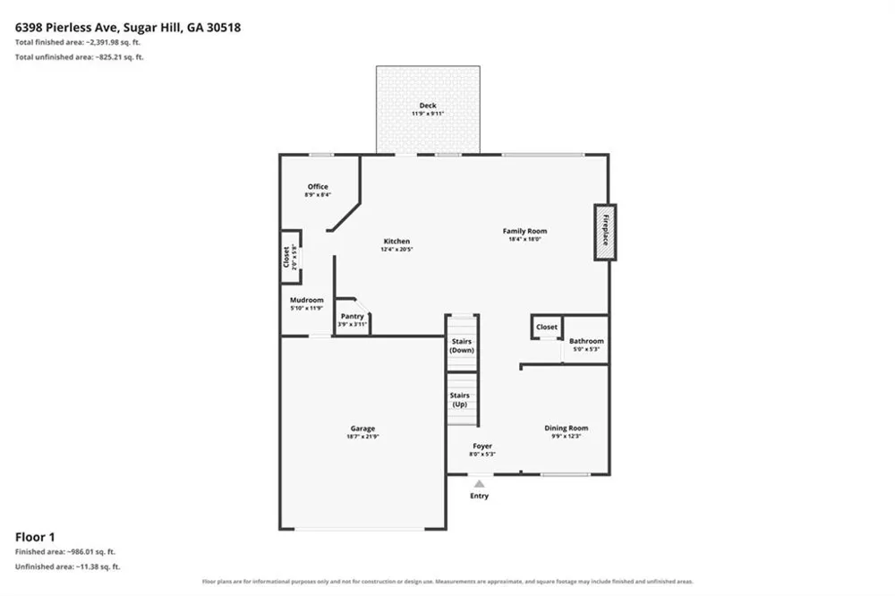 6398 Pierless Avenue Sugar Hill, GA 30518