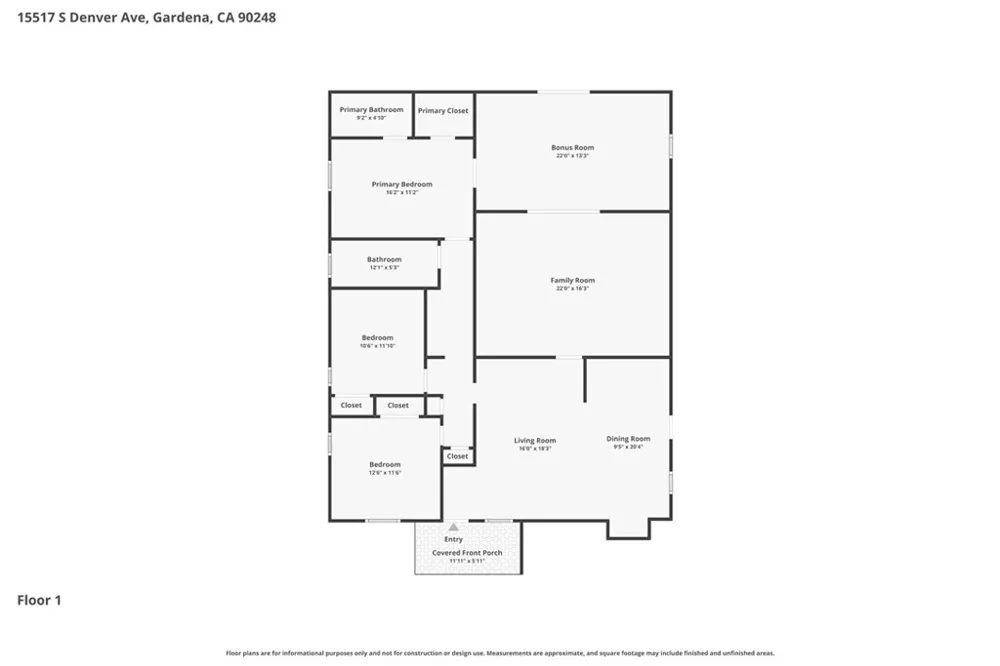 15517 S Denver Gardena, CA 90248