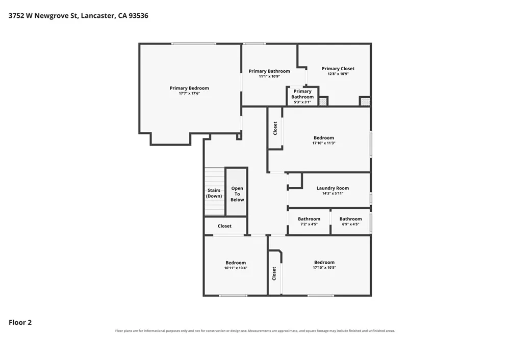 3752 W Newgrove Lancaster, CA 93536