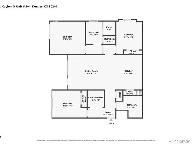 6153 Ceylon Street #301 Denver, CO 80249