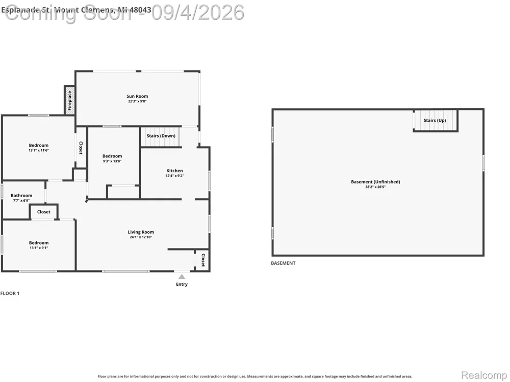 932 Esplanade Street Mt Clemens City, MI 48043