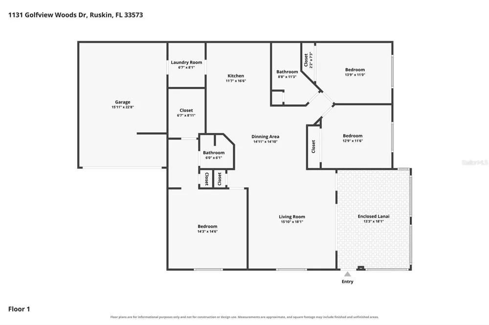 1131 GOLFVIEW WOODS DRIVE Ruskin, FL 33573