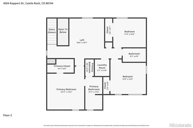 4504 Rapport Drive Castle Rock, CO 80104