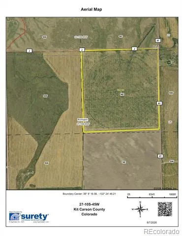 NE4 27 10s 45w Bethune, CO 80807