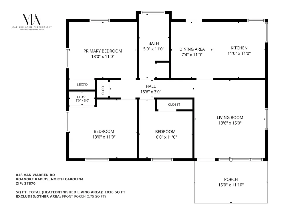 818 Van Warren Road Roanoke Rapids, NC 27870