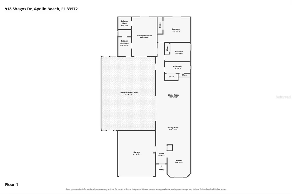 918 SHAGOS DRIVE Apollo Beach, FL 33572