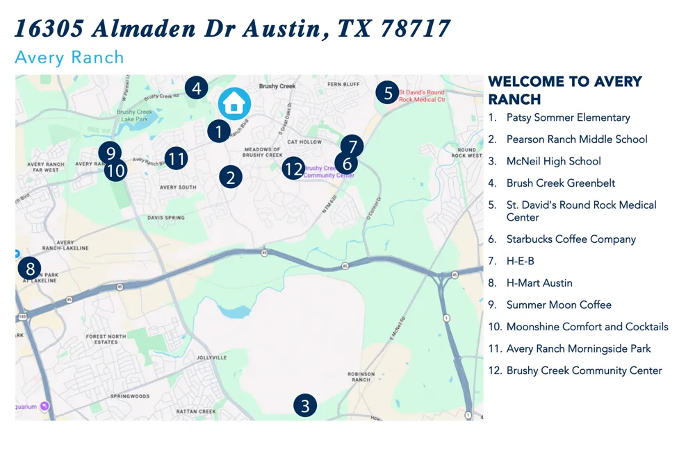 16305 Almaden Drive Austin, TX 78717