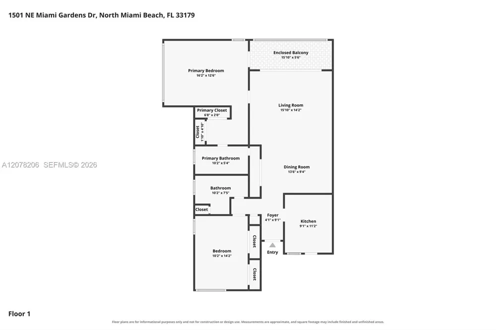 1501 NE Miami Gardens Dr #257 Miami, FL 33179