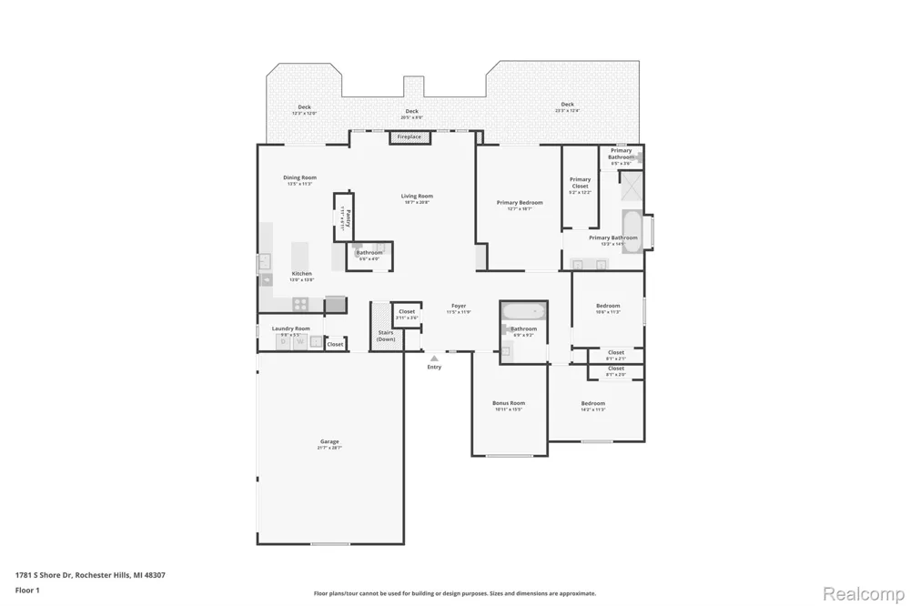 1781 S Shore Drive Rochester Hills City, MI 48307