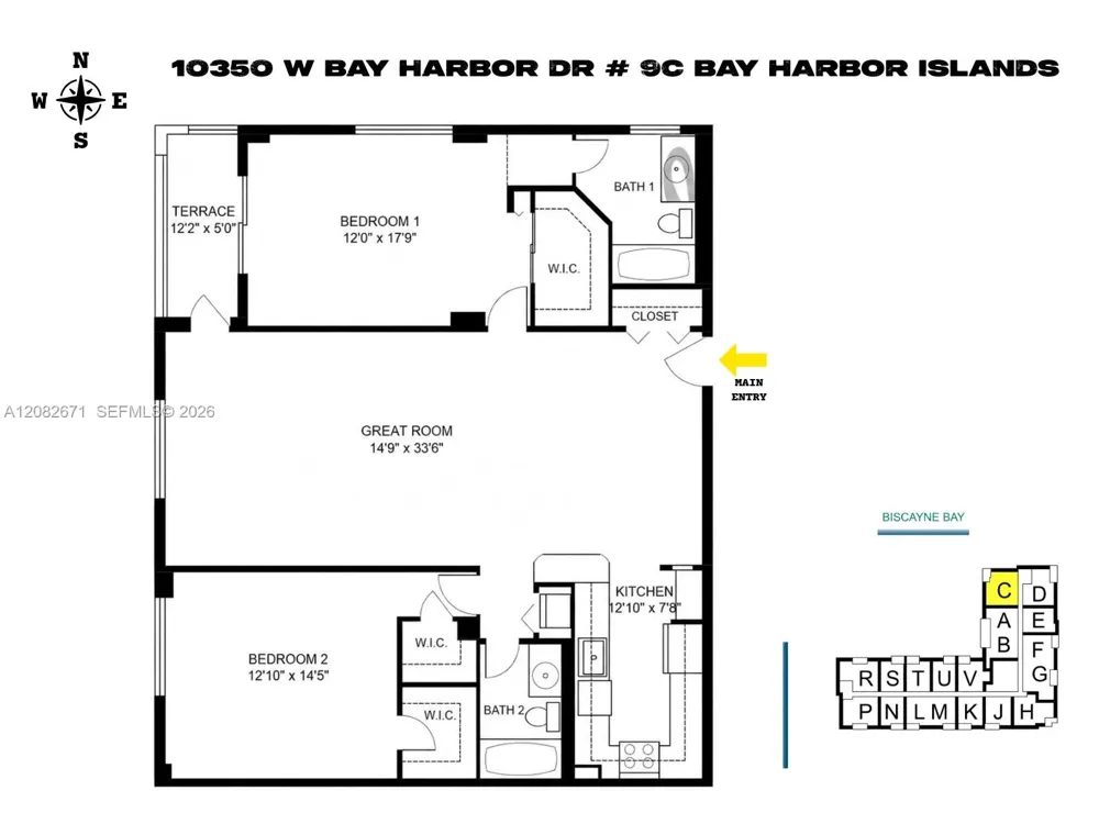 10350 W Bay Harbor Dr #9C Bay Harbor Islands, FL 33154