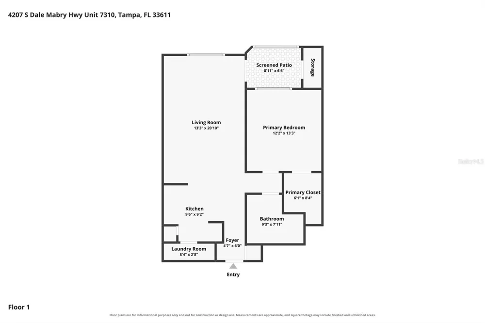 4207 S DALE MABRY HIGHWAY #1104 Tampa, FL 33611