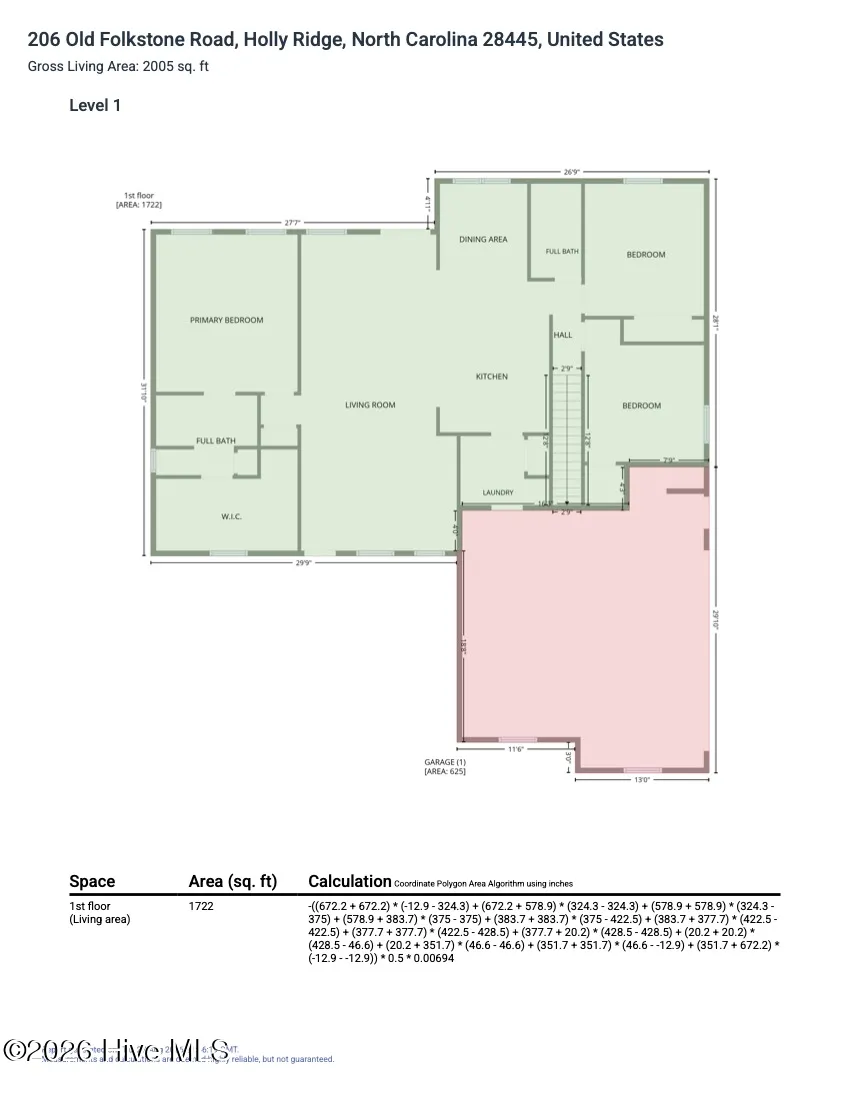 206 Old Folkstone Road Holly Ridge, NC 28445