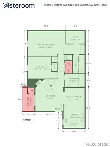 15350 E Arizona Avenue #308 Aurora, CO 80017
