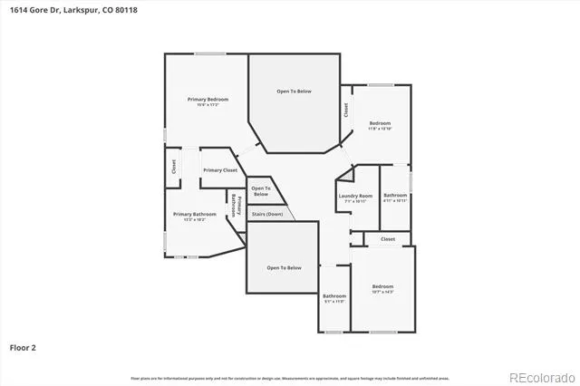 1614 Gore Drive Larkspur, CO 80118
