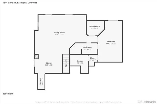 1614 Gore Drive Larkspur, CO 80118