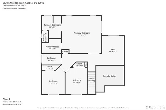 2831 S Walden Way Aurora, CO 80013