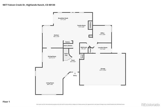 9877 Falcon Creek Drive Highlands Ranch, CO 80130