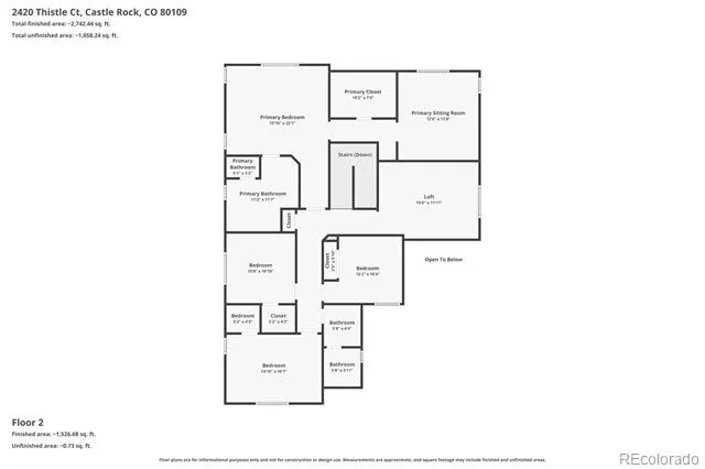 2420 Thistle Court Castle Rock, CO 80109