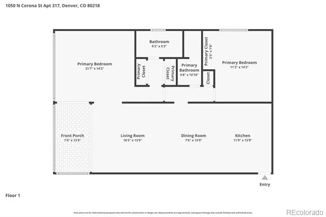 1050 Corona Street #317 Denver, CO 80218