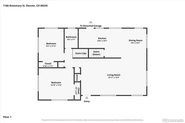 1186 Rosemary Street Denver, CO 80220