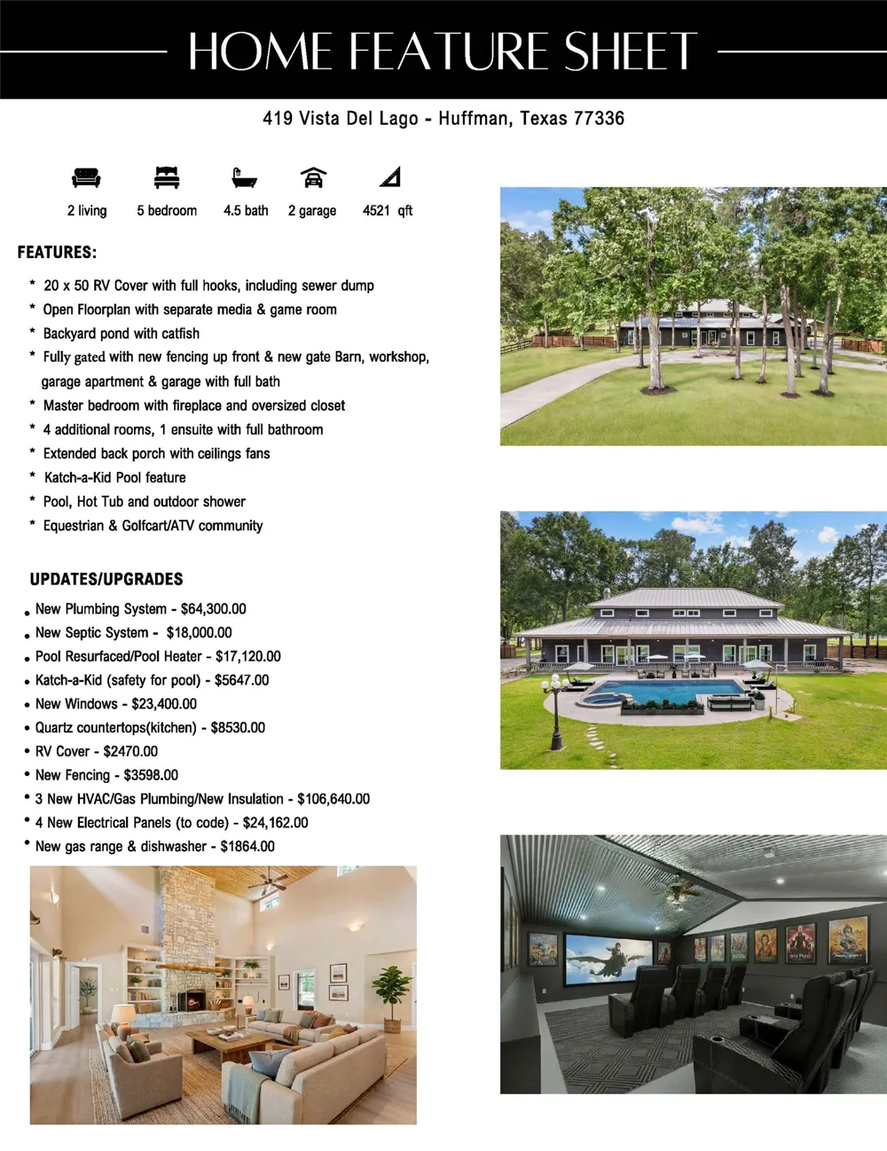 419 Vista Del Lago Drive Huffman, TX 77336