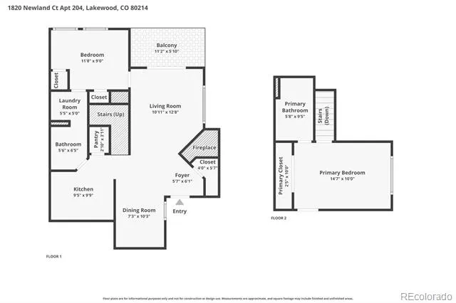 1820 Newland Court #204 Lakewood, CO 80214