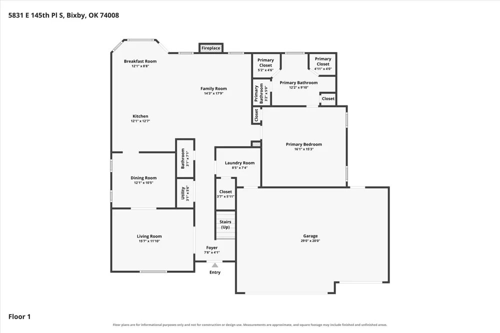 5831 E 145th Place S Bixby, OK 74008