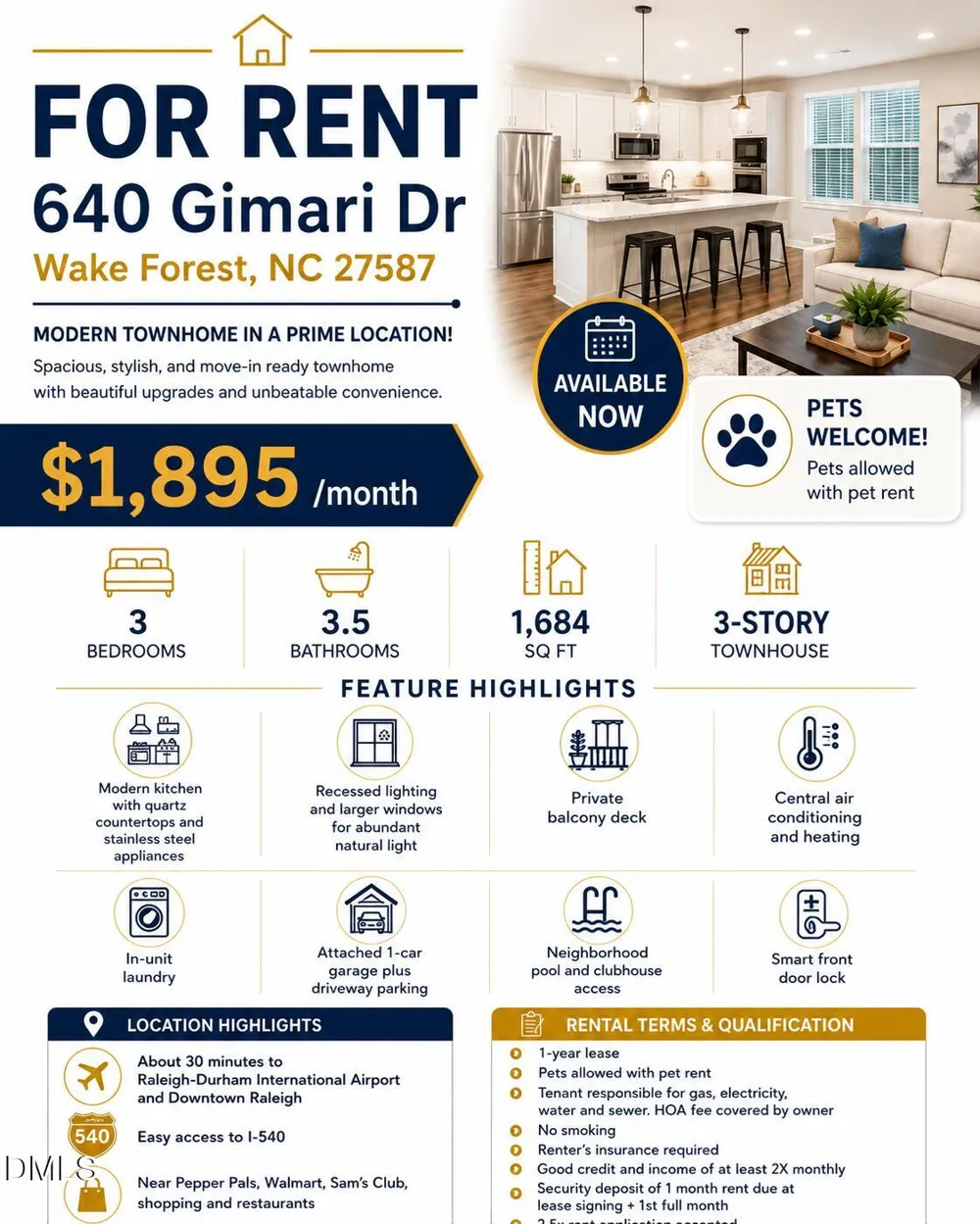 640 Gimari Drive Wake Forest, NC 27587