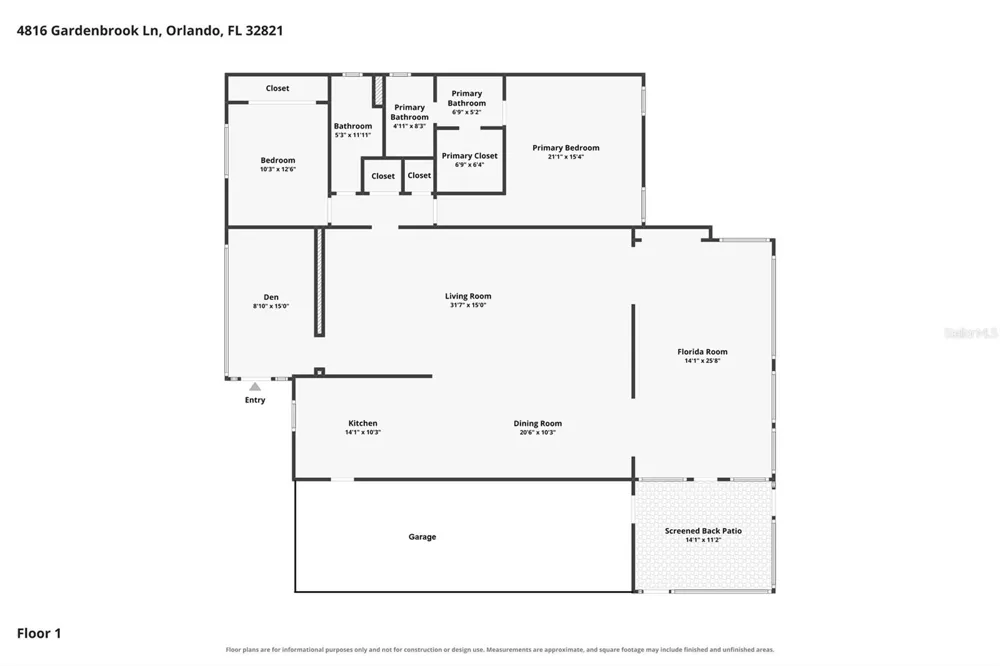 4816 GARDENBROOK LANE Orlando, FL 32821