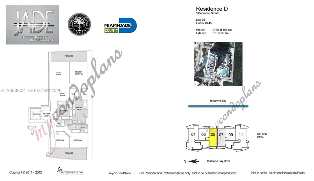 1331 Brickell Bay Dr #3505 Miami, FL 33131