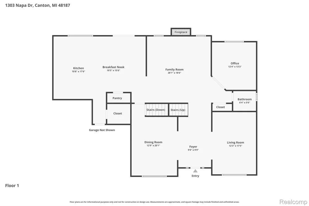 1303 Napa Drive Canton Charter Township, MI 48187