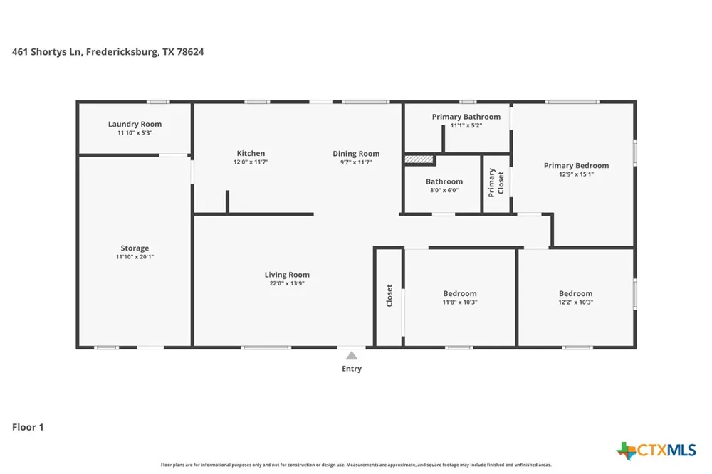 461 Shortys Lane Fredericksburg, TX 78624