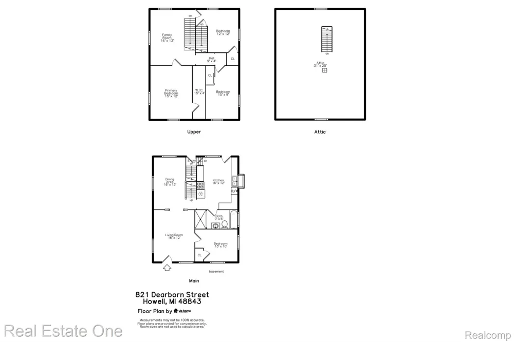 821 Dearborn Street Howell City, MI 48843