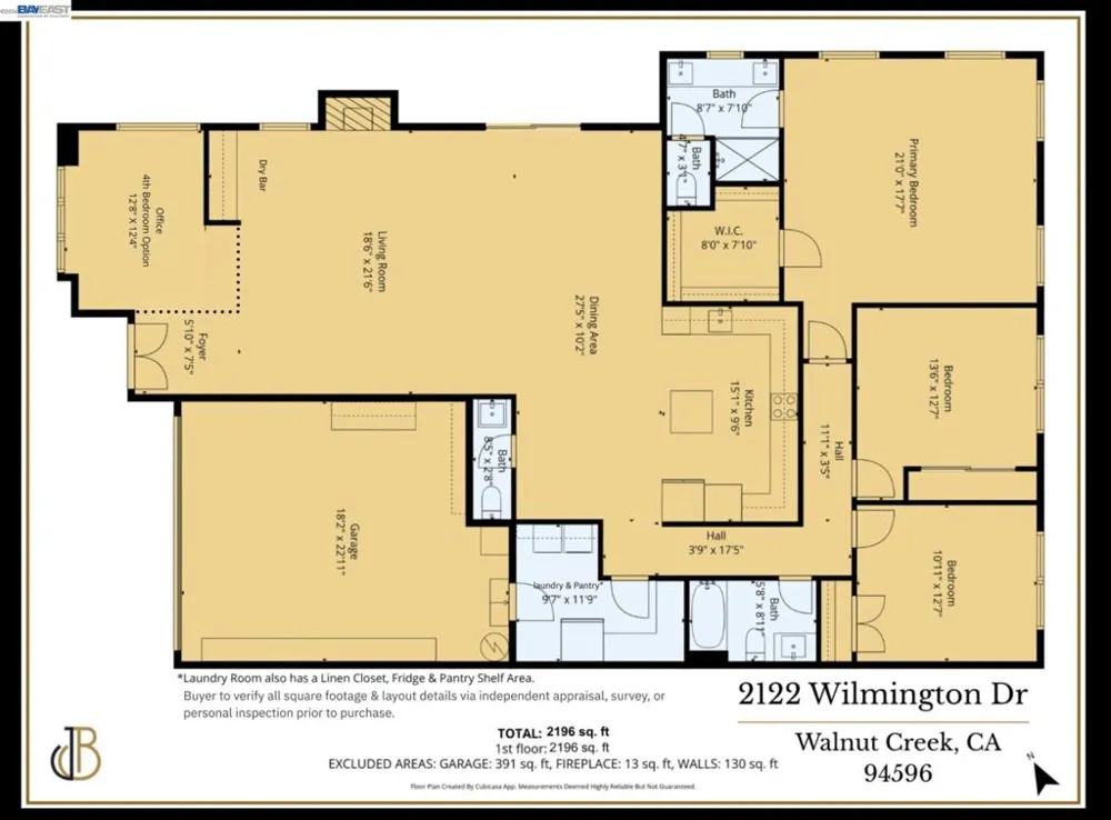 2122 Wilmington Drive Walnut Creek, CA 94596